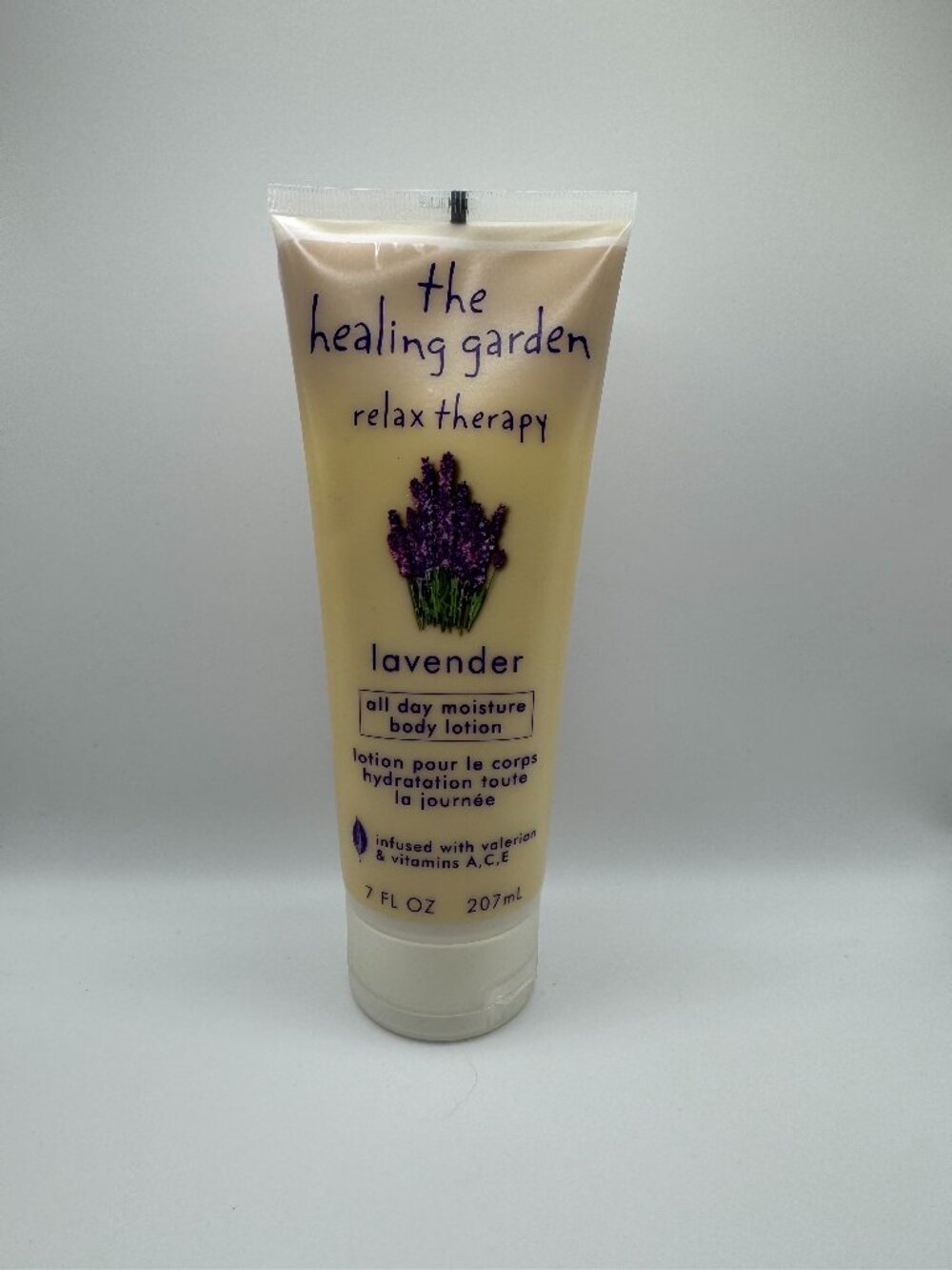 The Healing Garden Relax Therapy Lavender Body Lotion, 7.0 oz. -New Vit A, C, ET